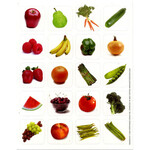 Fruits & Vegetables Theme Stickers