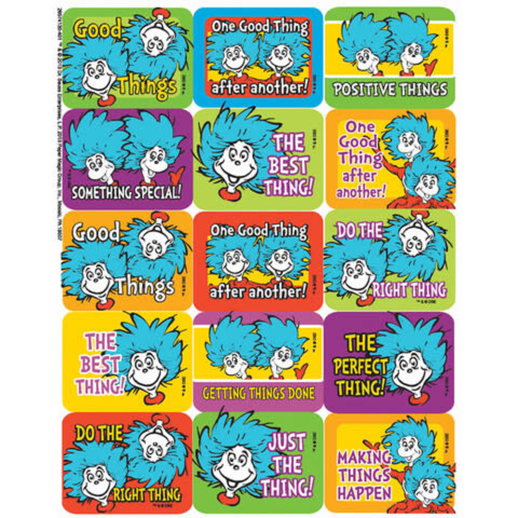 Dr. Seuss™ Thing 1 and 2 Success Stickers