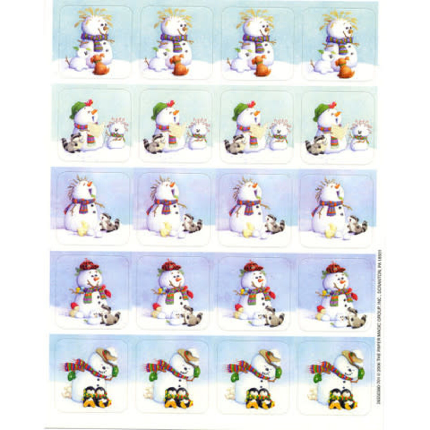 Snowmen Theme Stickers