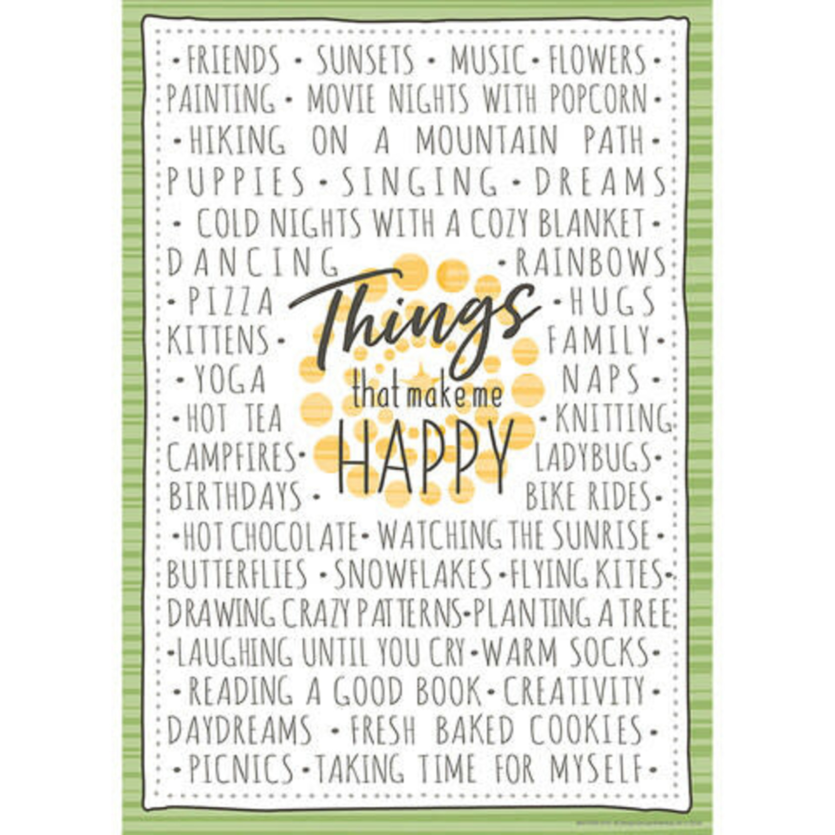 CLM A Close-Knit Class Things That Make Me Happy Poster 13" x 19"