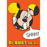 Mickey Quiet as a Mouse Poster 13" x 19"