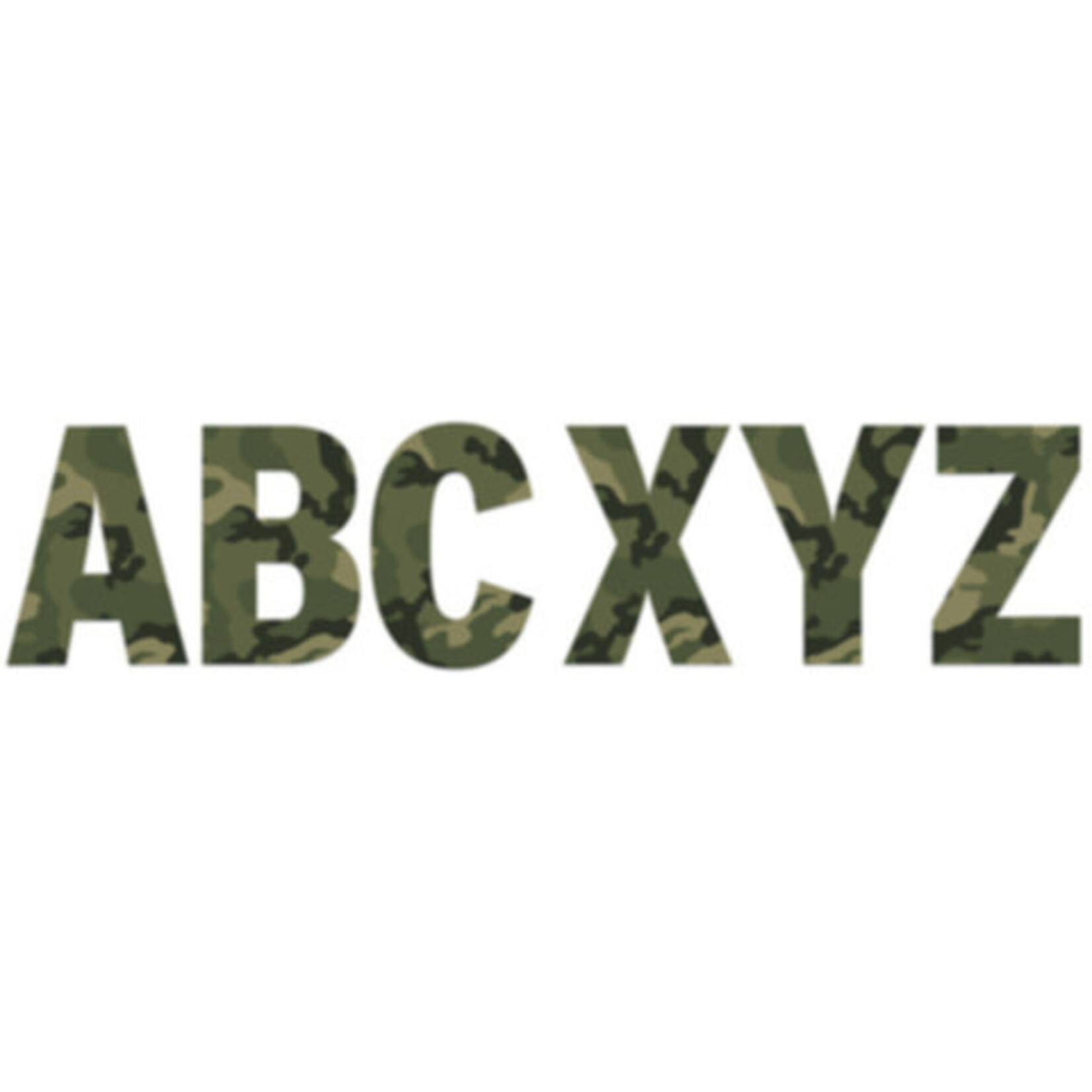 Classic Camo Deco Letters