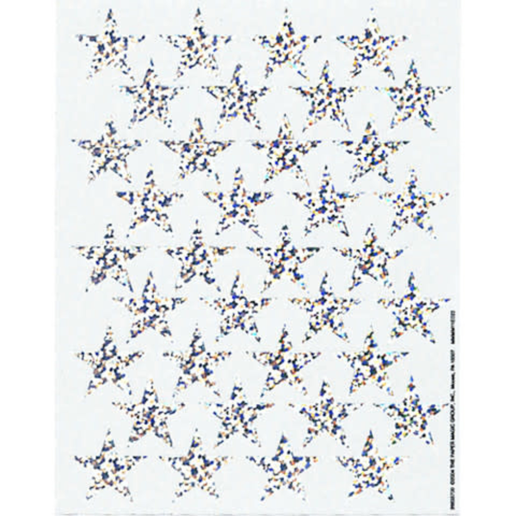Silver Stars Sparkle Stickers