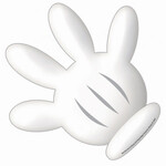 Mickey Mouse Clubhouse Hand Paper Cut Outs