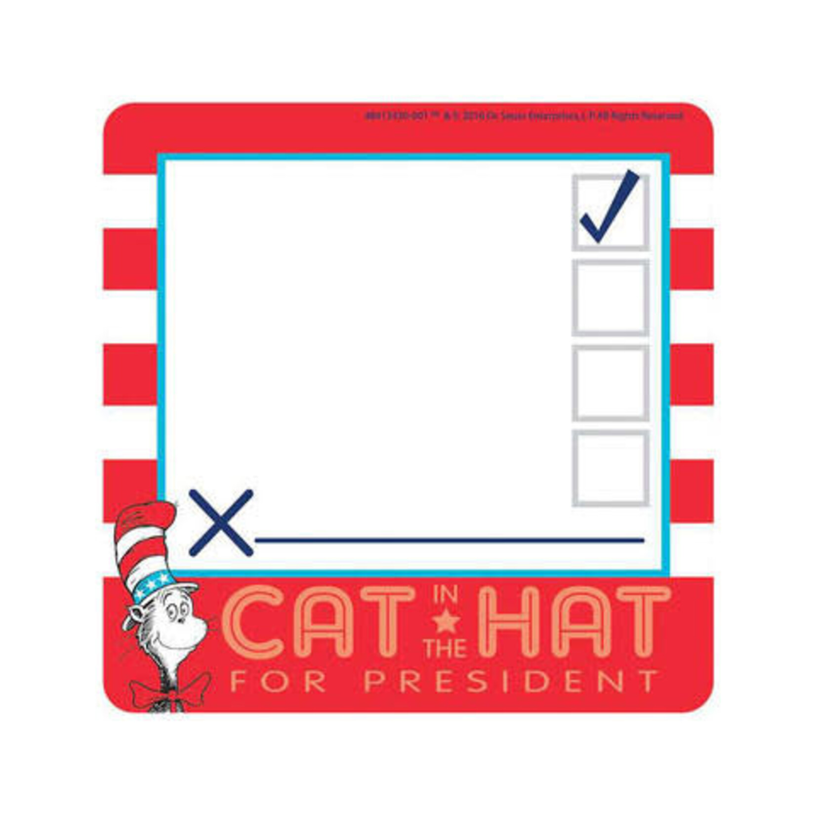 Cat in the Hat™ for President Paper Cut Outs