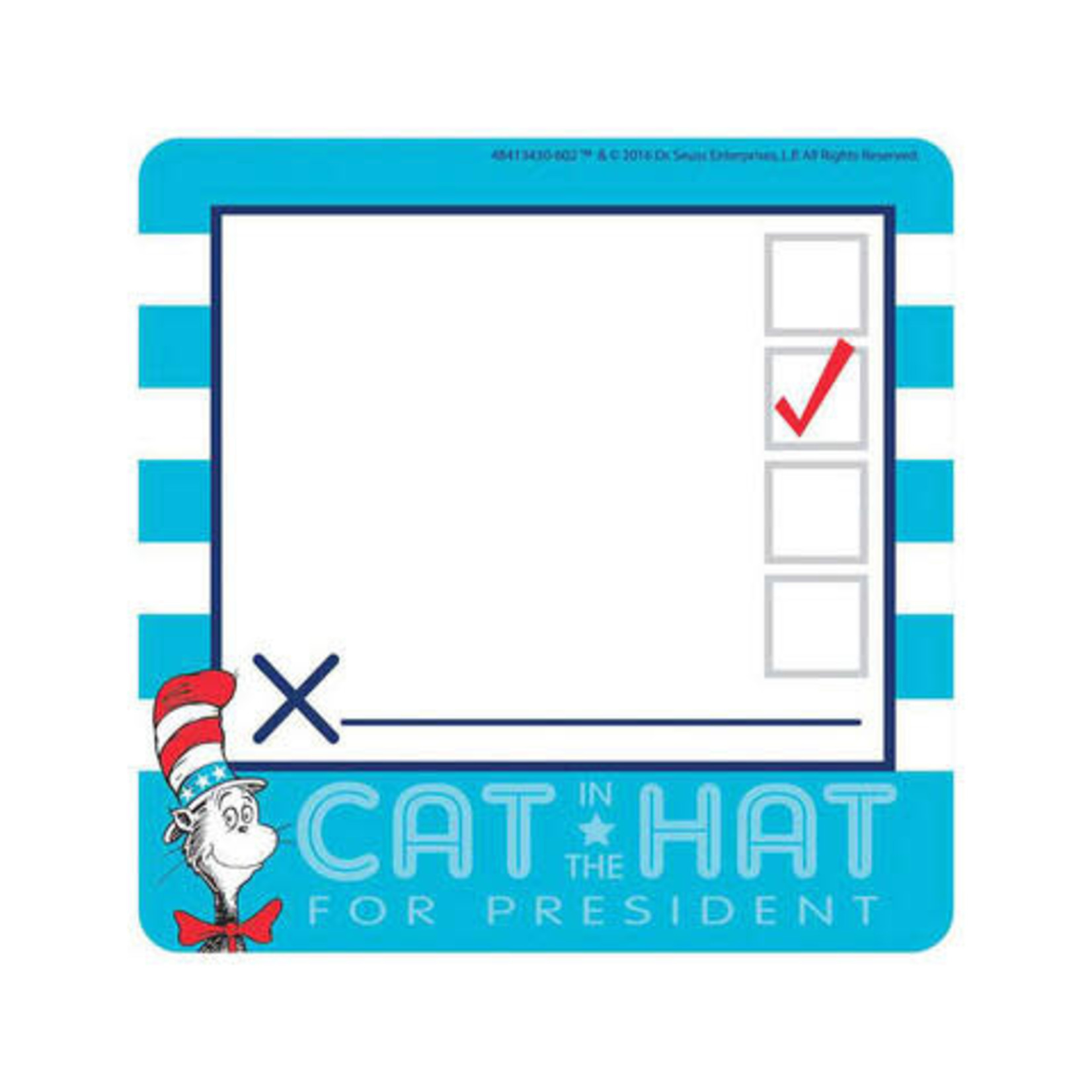 Cat in the Hat™ for President Paper Cut Outs