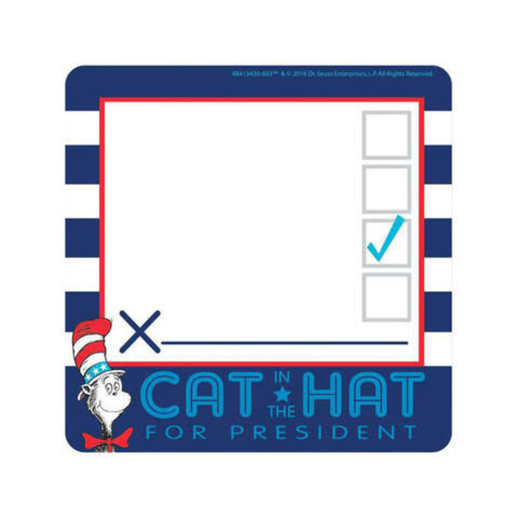 Cat in the Hat™ for President Paper Cut Outs