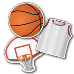 Basketball Assorted Paper Cut-Outs