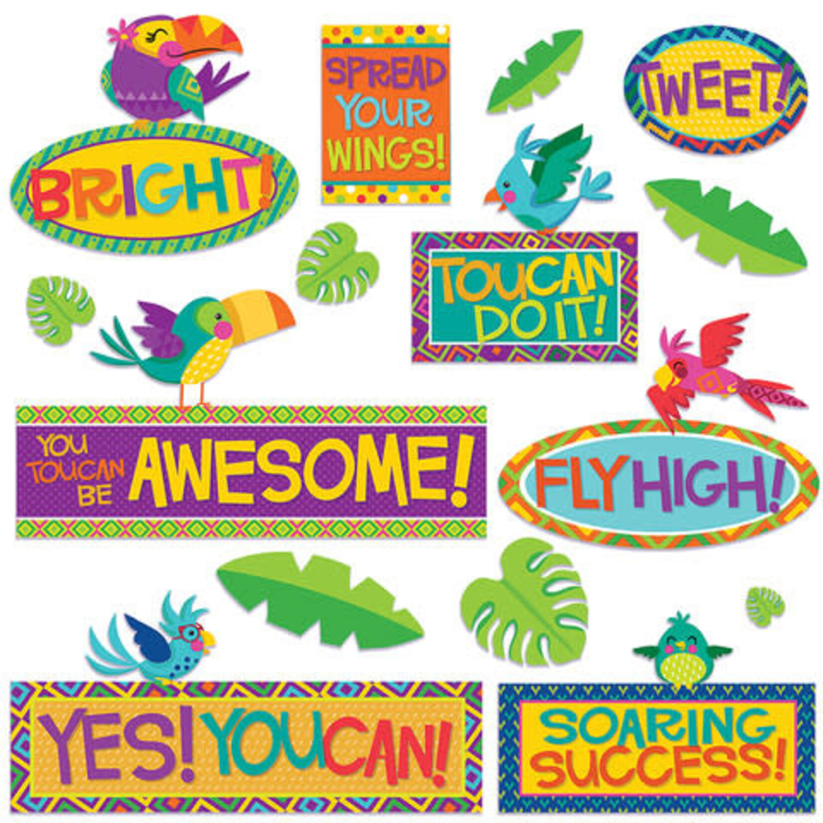 You Can Toucan Motivational Mini Bulletin Board Set