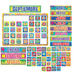 Color My World Spanish Calendar Bulletin Board Set