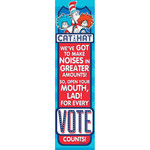 Cat in the Hat for President Vertical Banner