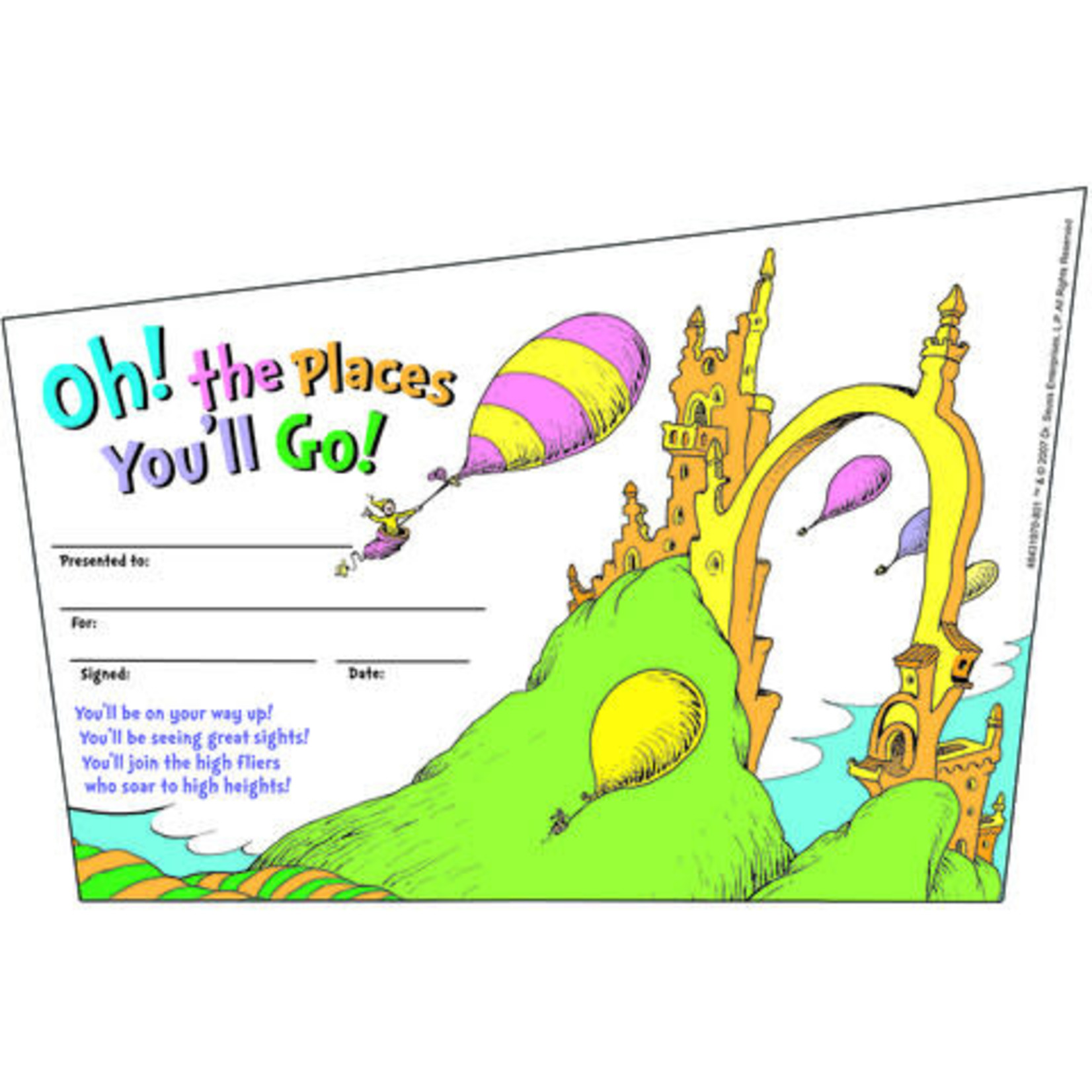 Dr. Seuss™ - Oh, The Places... Recognition Awards
