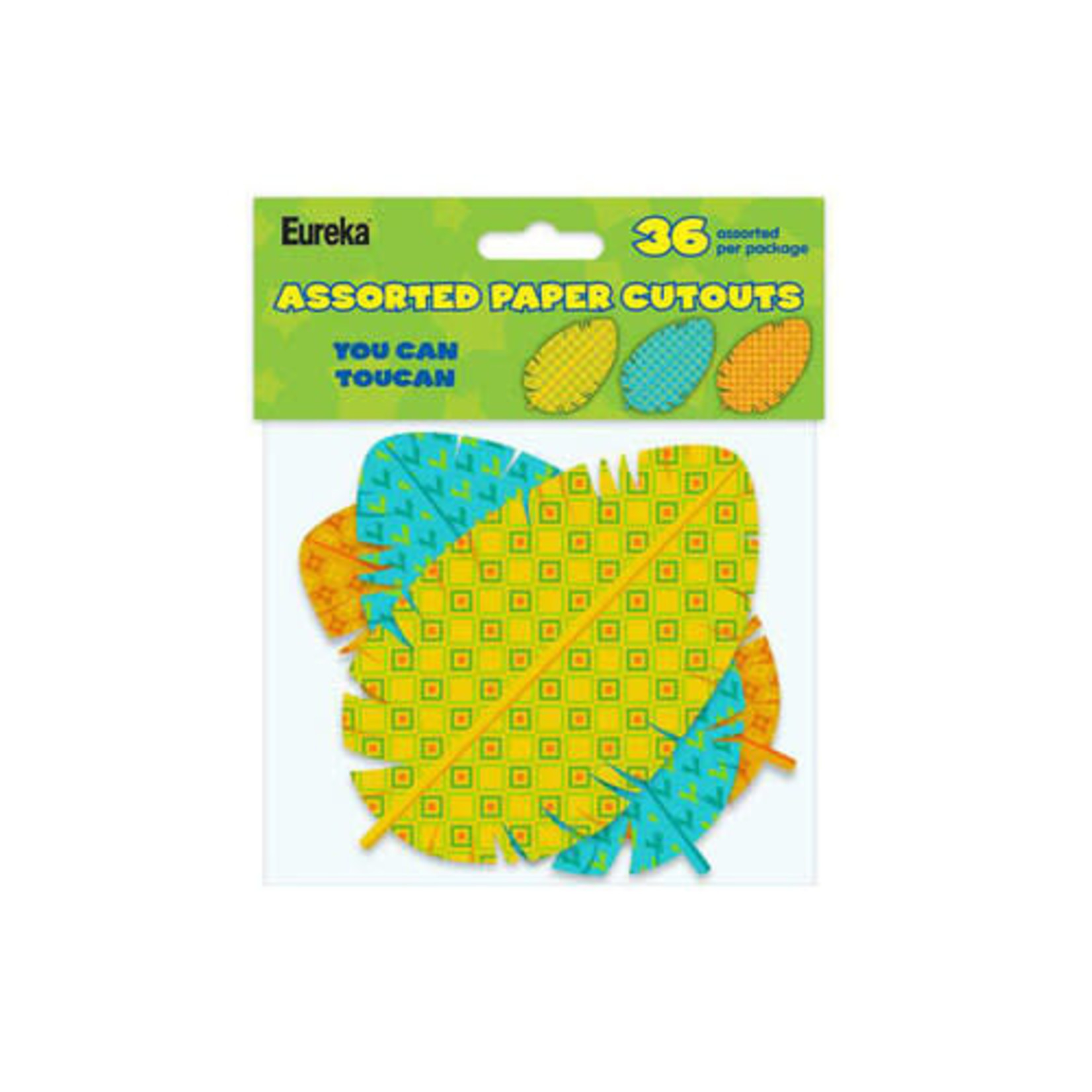 You Can Toucan Assorted Feathers Paper Cut Outs