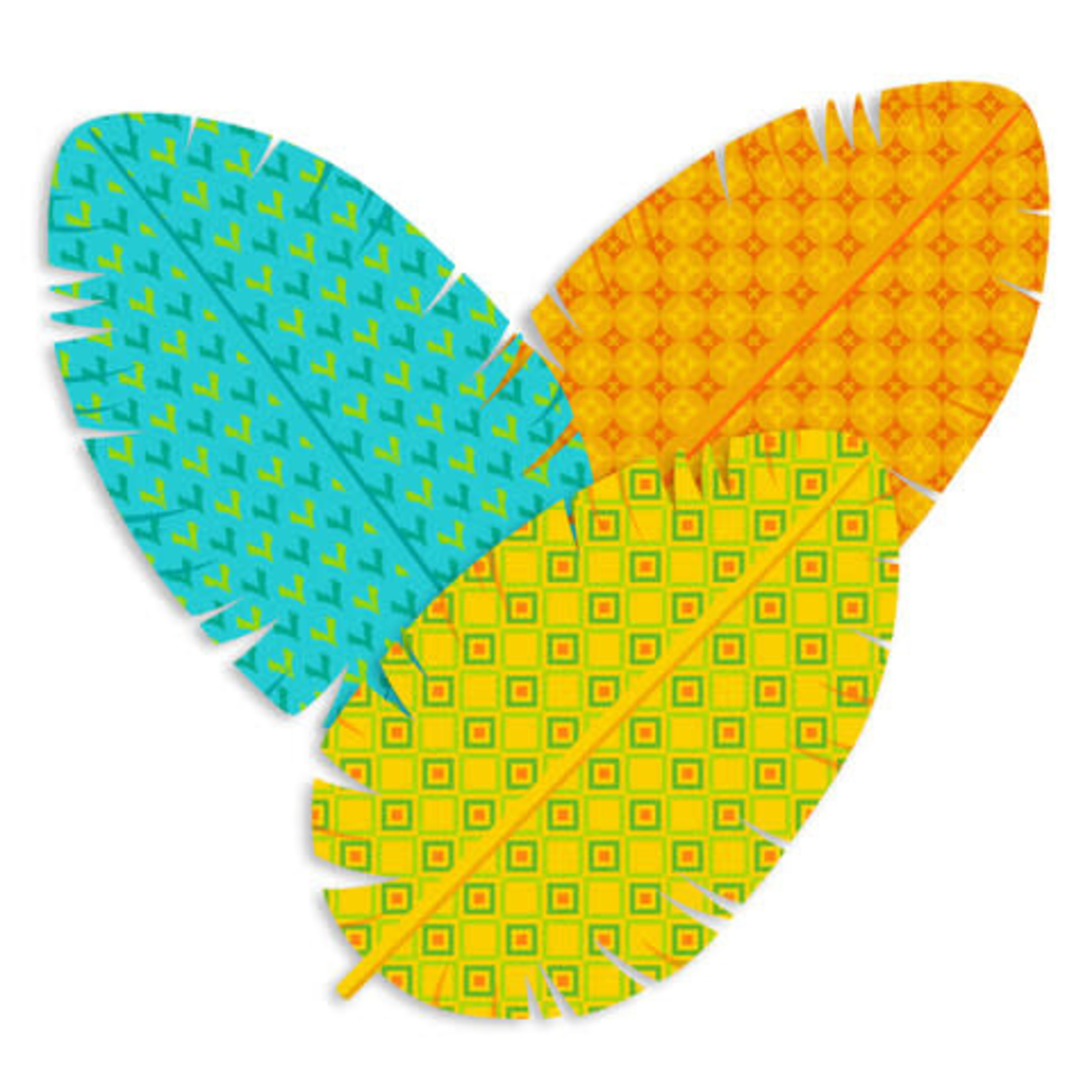 You Can Toucan Assorted Feathers Paper Cut Outs
