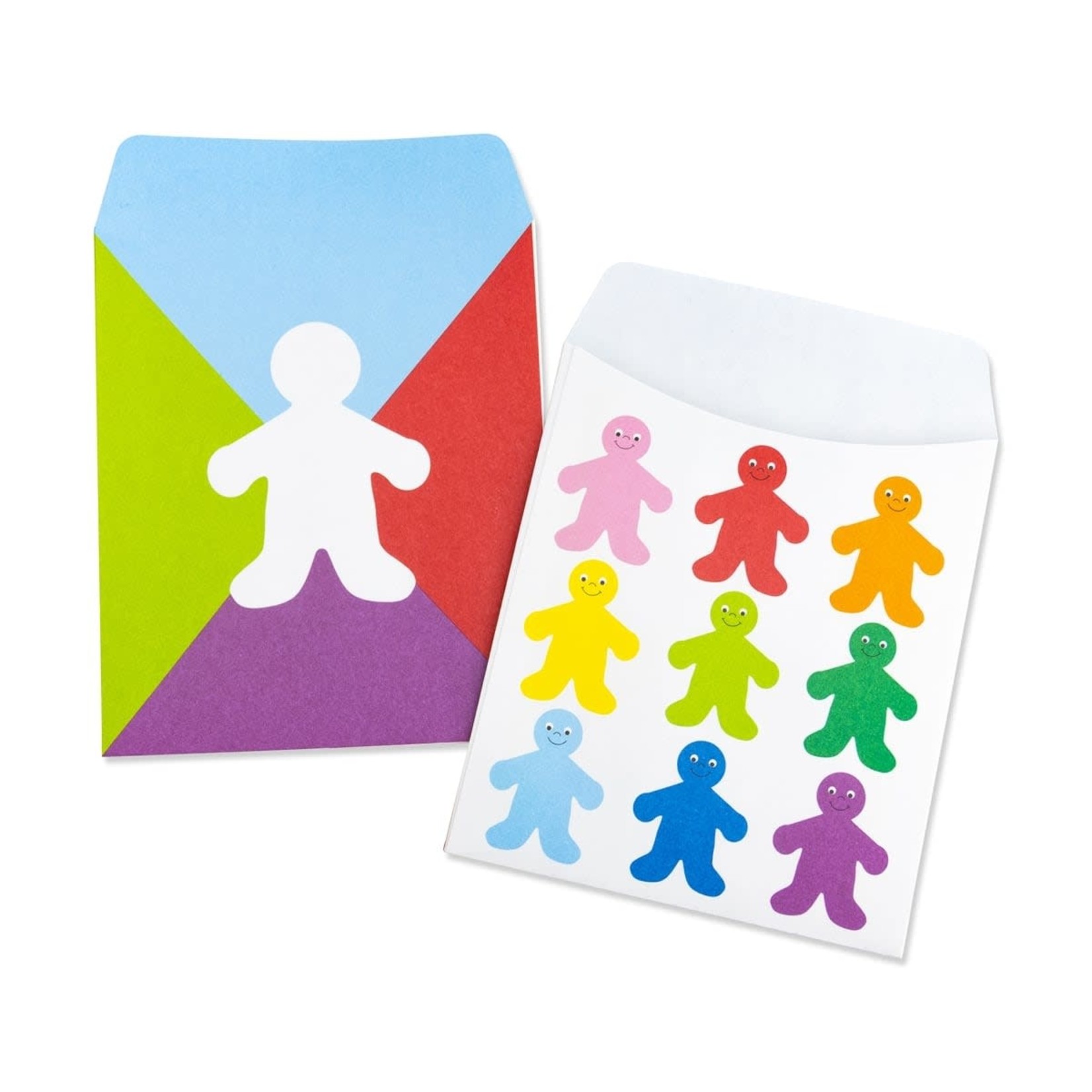 Rainbow People Library Pockets