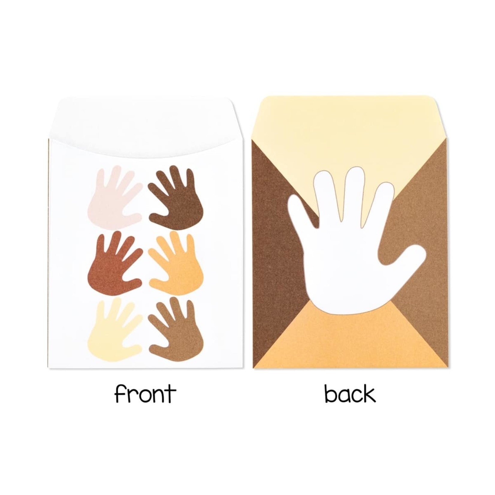 Multicultural Hands Library Pockets