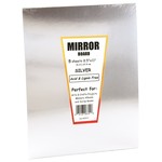 Mirror Board Sheets - Silver, 8 1/2" x 11", 5 Sheets