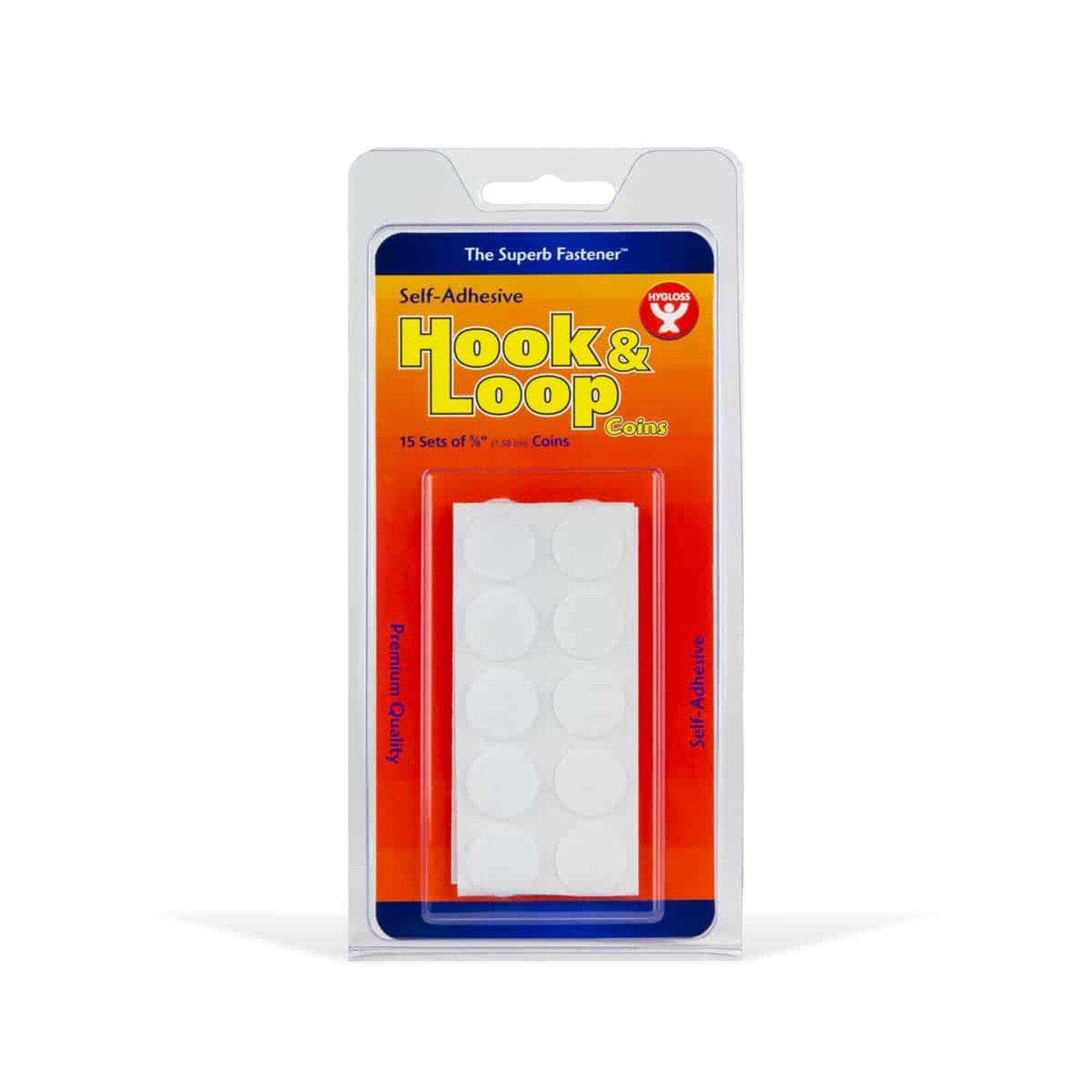 Hook & Loop Fastener - 5/8" Coins, 15 sets