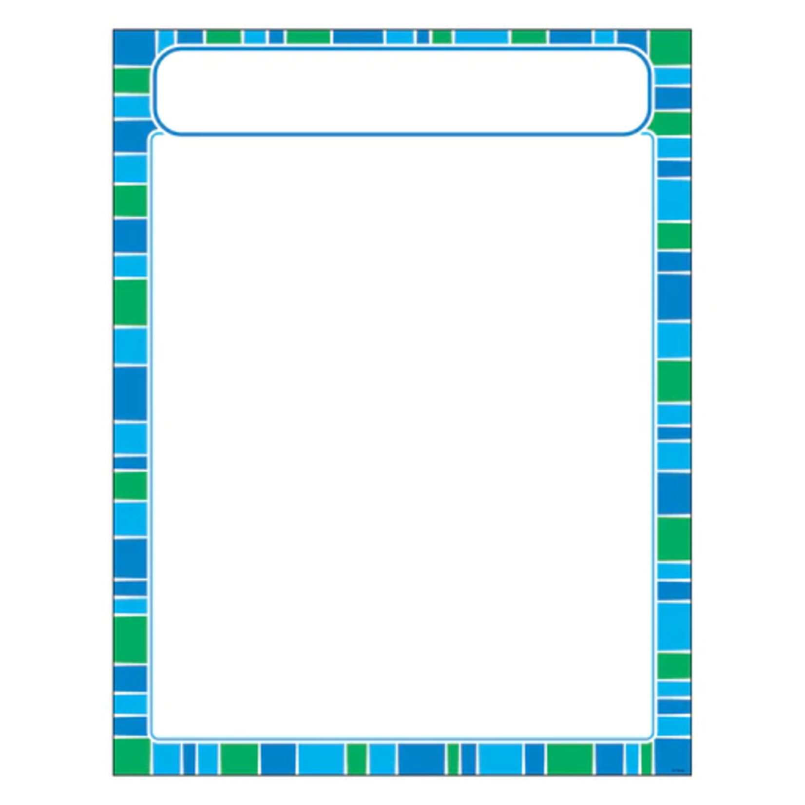 TREND ENTERPRISES INC Stripe-tacular Cool Blue Learning Chart