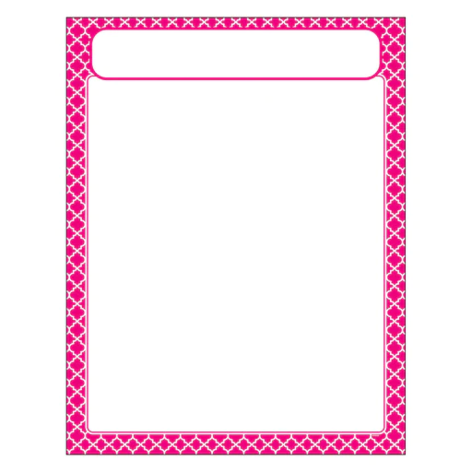TREND ENTERPRISES INC Moroccan Pink Learning Chart