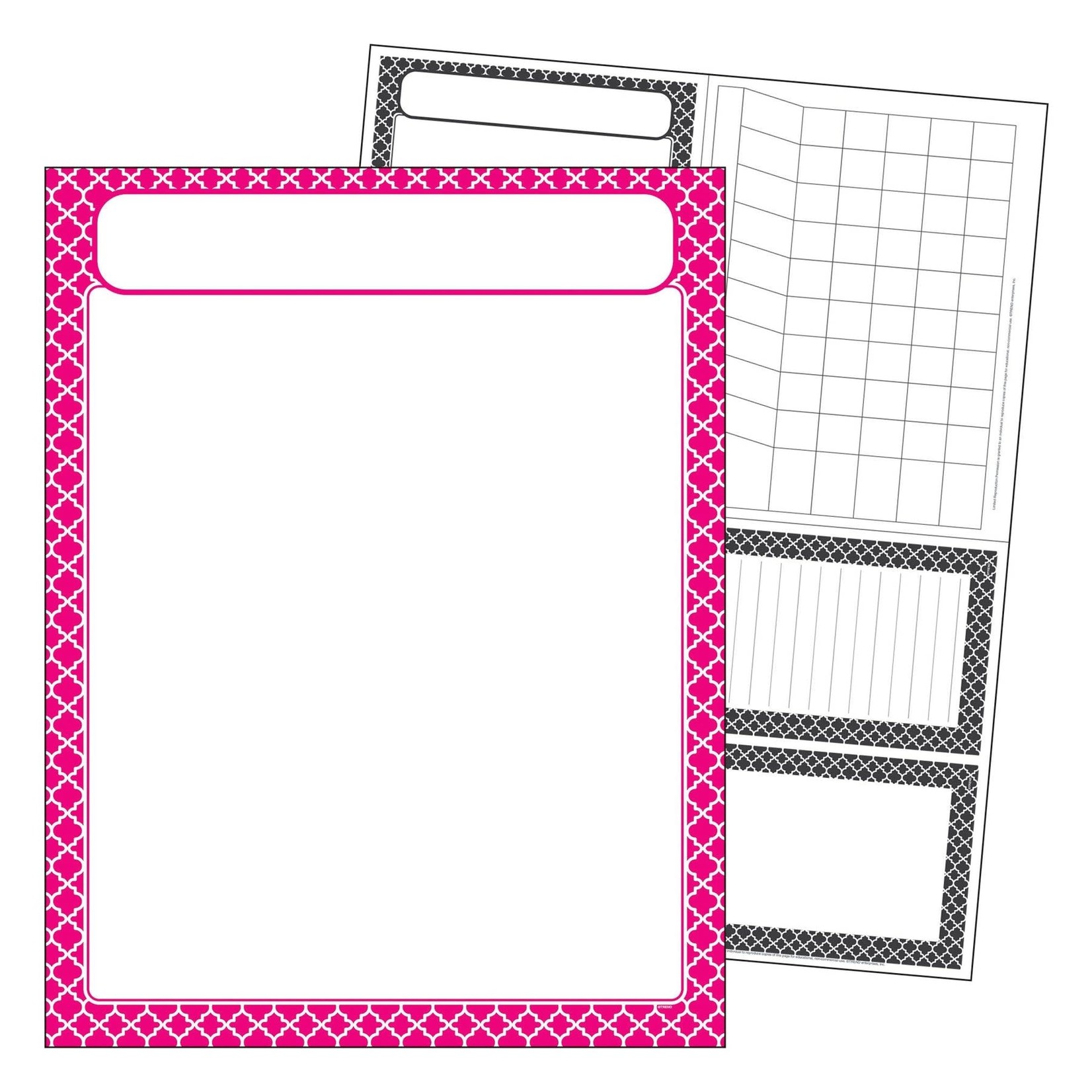 TREND ENTERPRISES INC Moroccan Pink Learning Chart