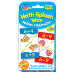 TREND ENTERPRISES INC Math Splash War Addition & Subtraction Challenge Cards Sea Buddies