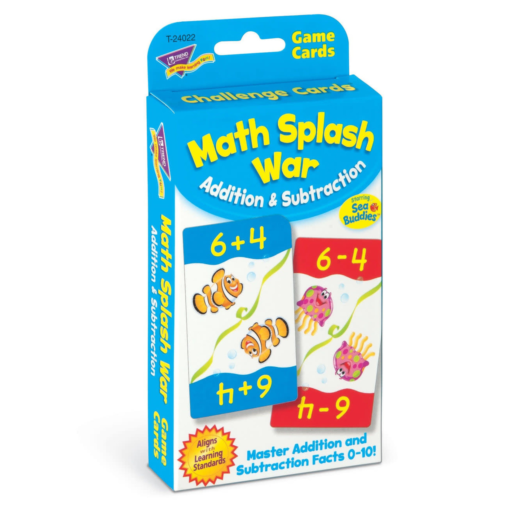 TREND ENTERPRISES INC Math Splash War Addition & Subtraction Challenge Cards® Sea Buddies
