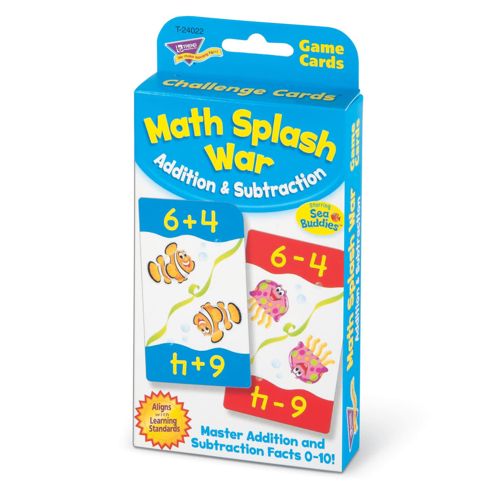 TREND ENTERPRISES INC Math Splash War Addition & Subtraction Challenge Cards® Sea Buddies