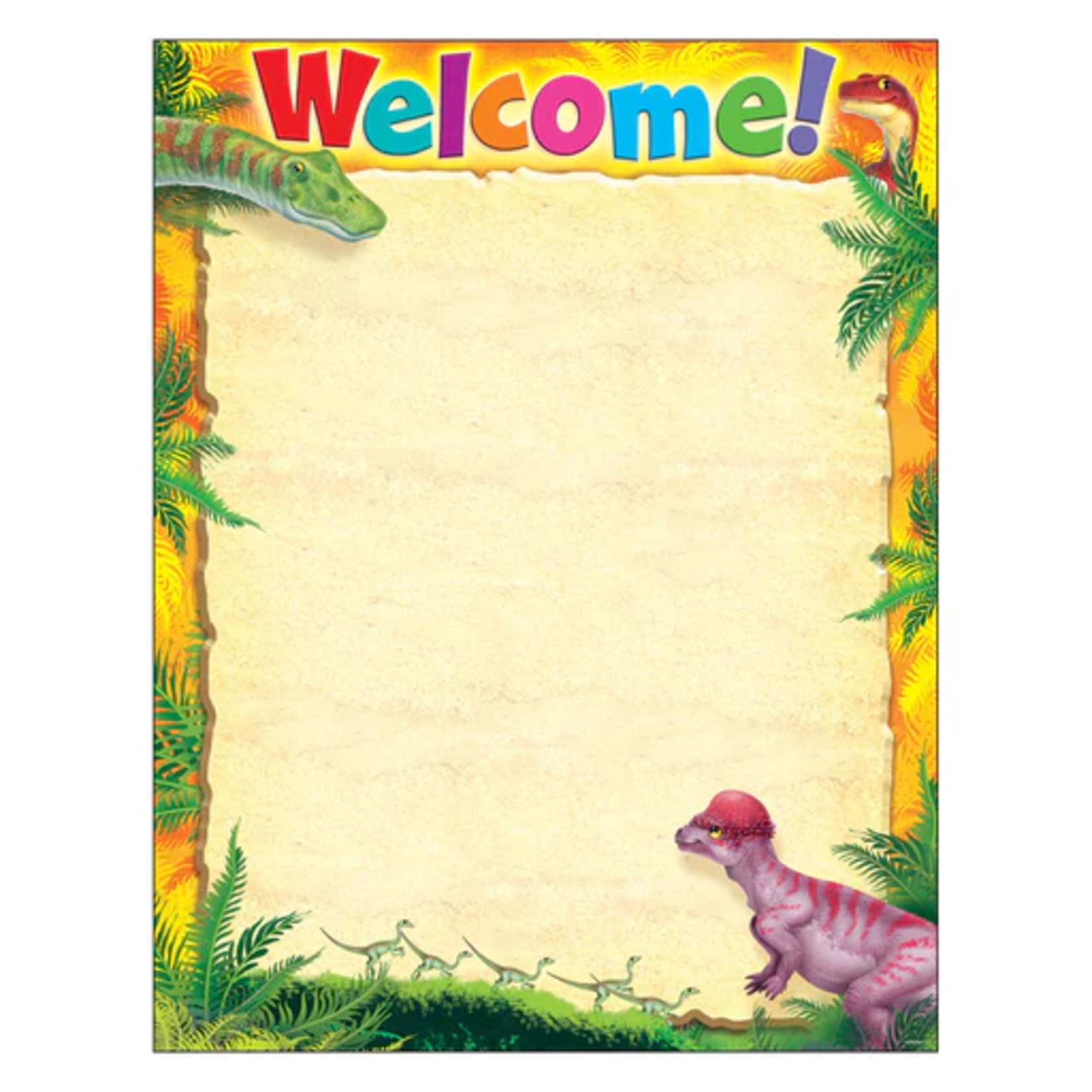 TREND ENTERPRISES INC Welcome Discovering Dinosaurs® Learning Chart