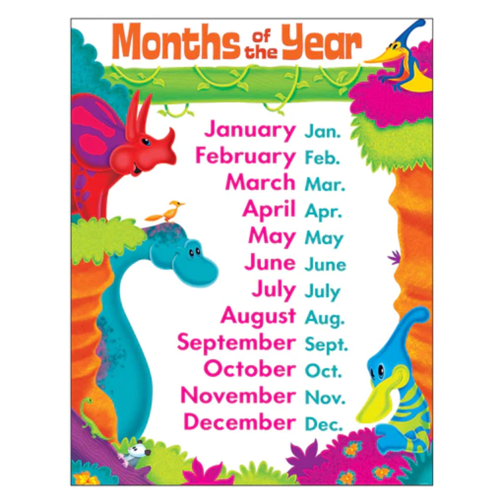 TREND ENTERPRISES INC Months of Year Dino-Mite Pals® Learning Chart