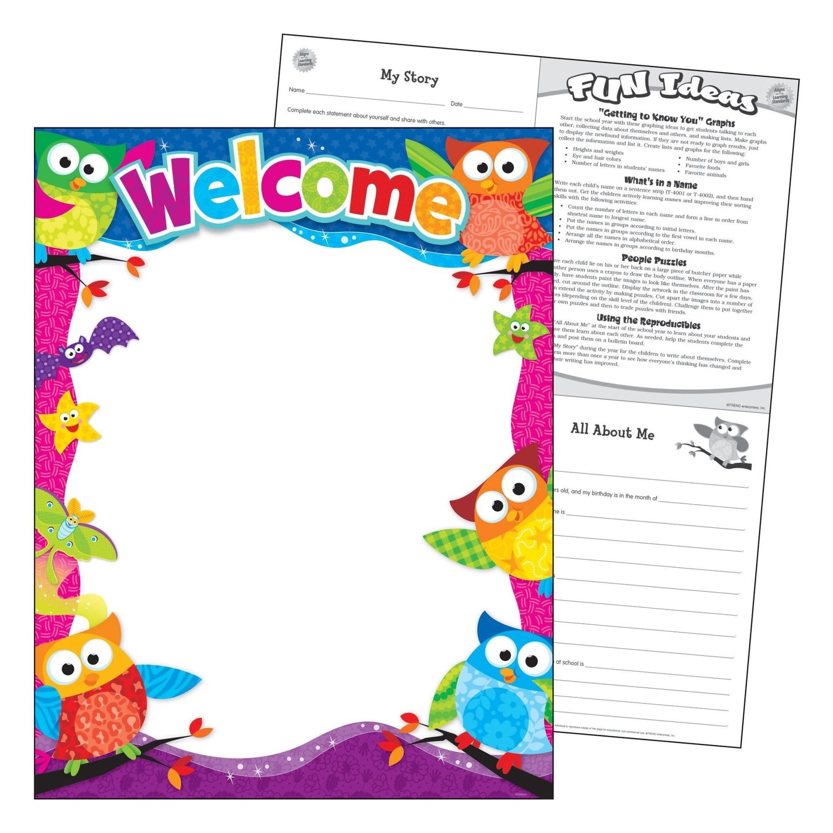 TREND ENTERPRISES INC Welcome Owl-Stars!® Learning Chart