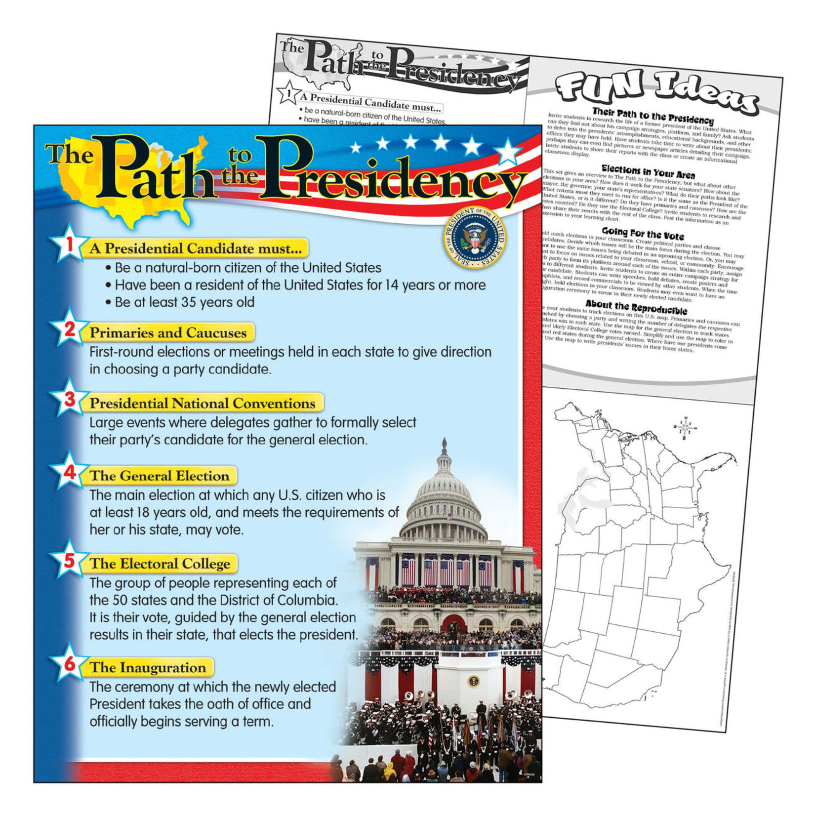 TREND ENTERPRISES INC The Path to the Presidency Learning Chart