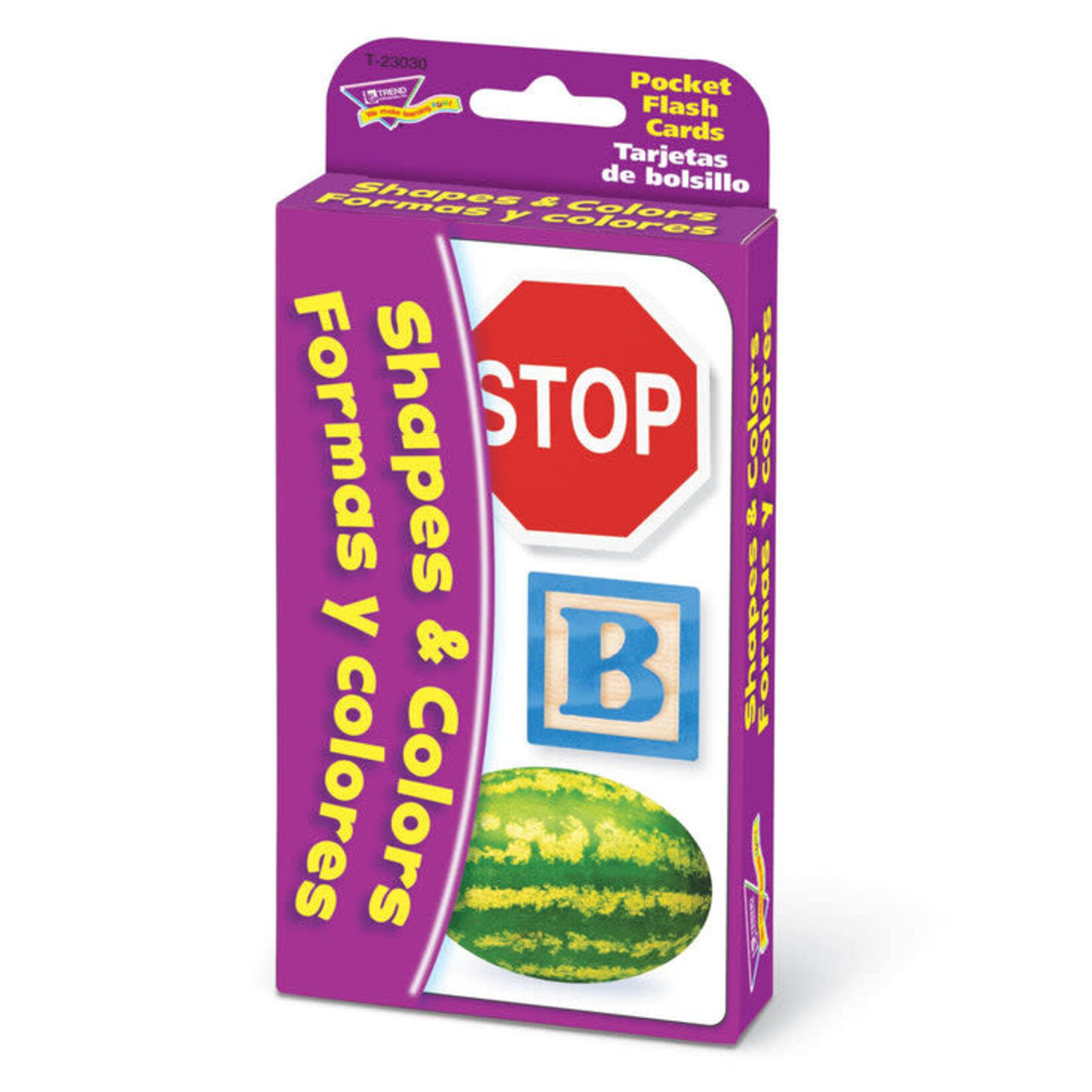 TREND ENTERPRISES INC Shapes & Colors/Formas y colores (English/Spanish) Pocket Flash Cards
