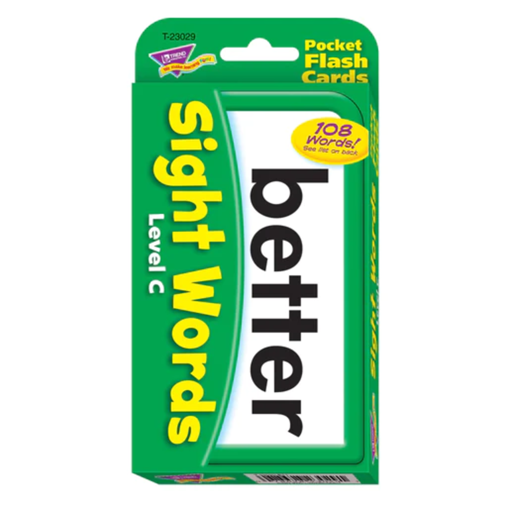 TREND ENTERPRISES INC Sight Words – Level C Pocket Flash Cards