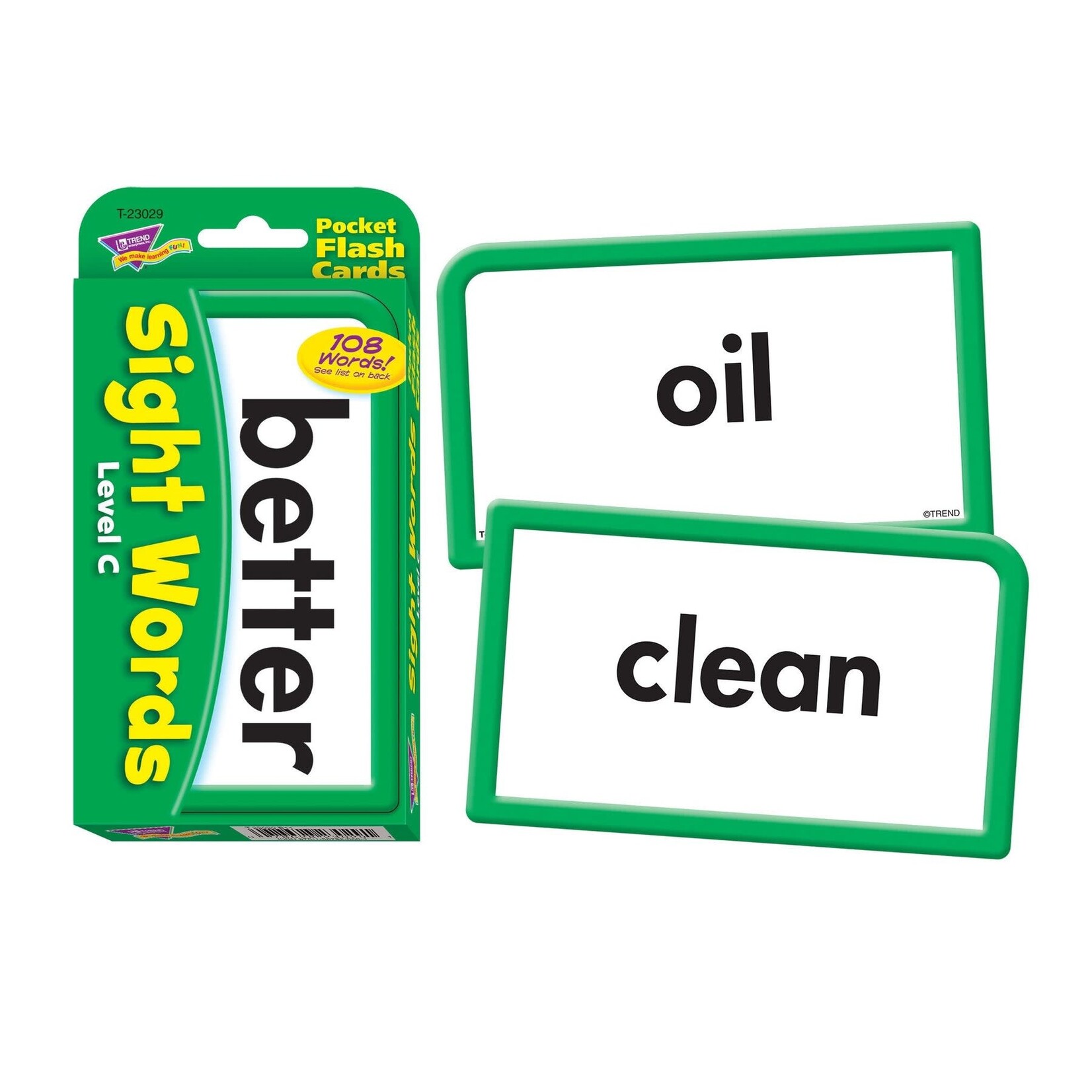 TREND ENTERPRISES INC Sight Words – Level C Pocket Flash Cards