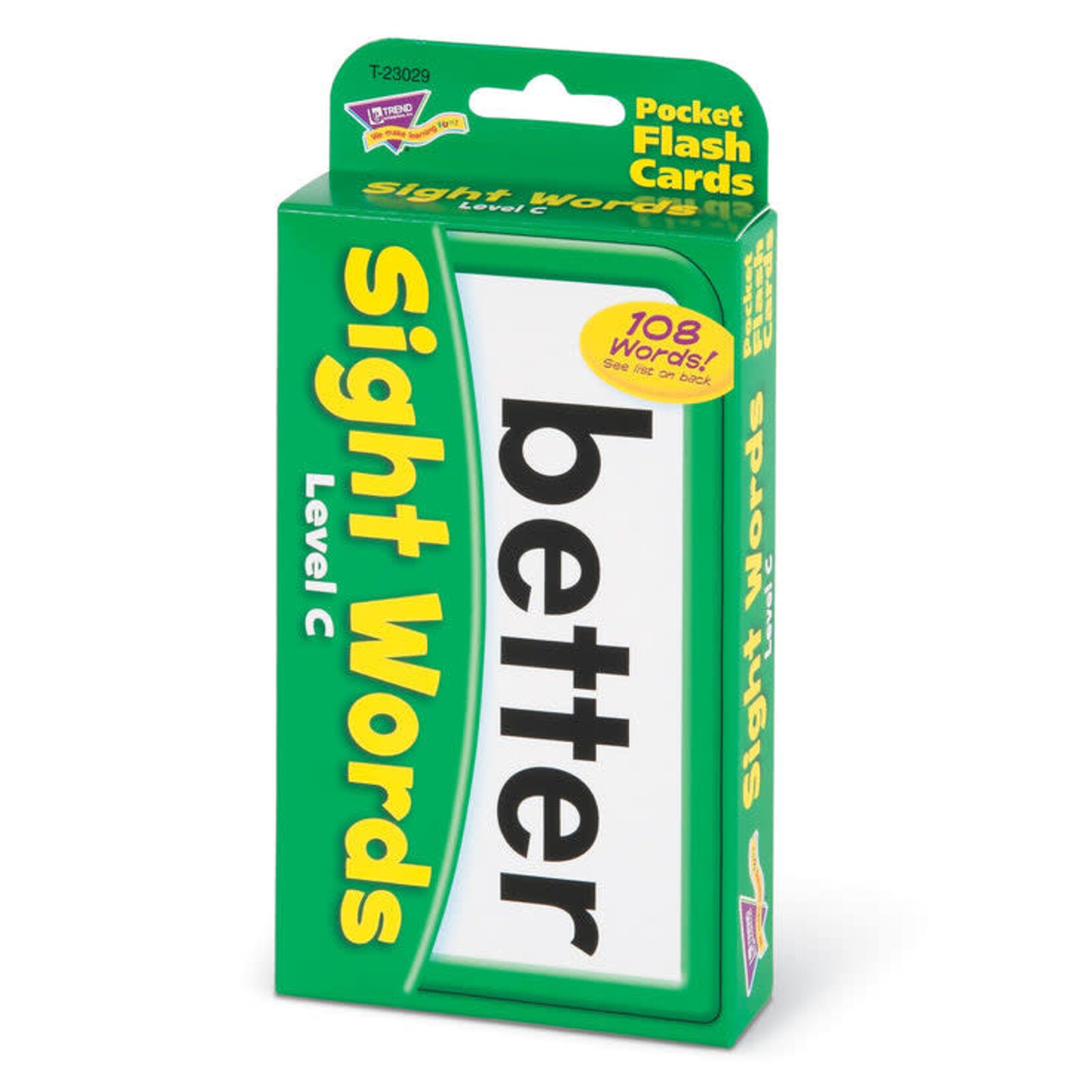 TREND ENTERPRISES INC Sight Words – Level C Pocket Flash Cards