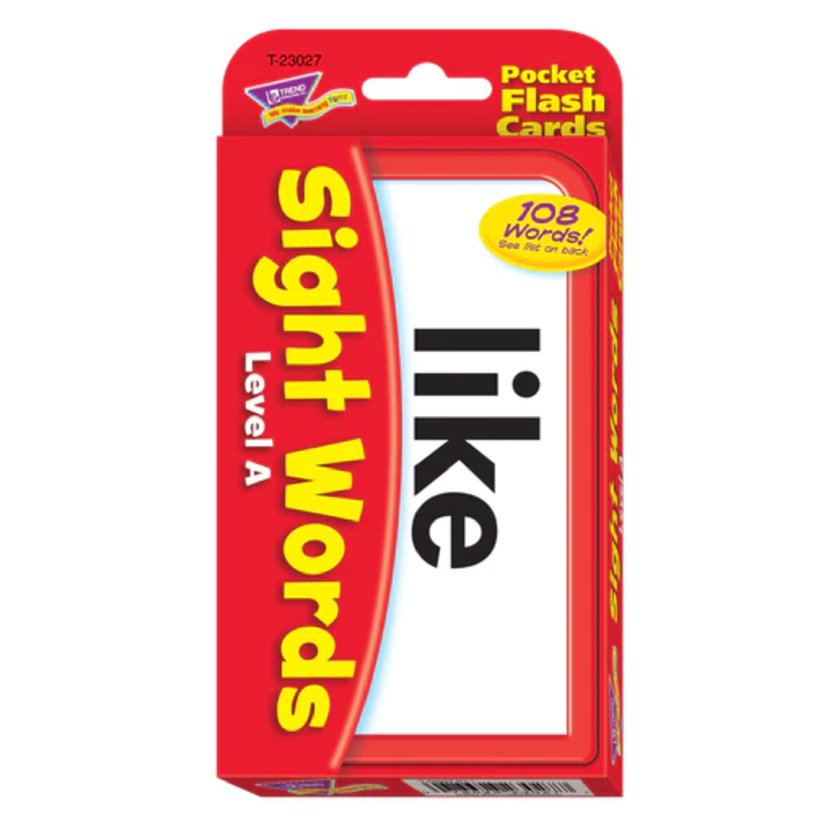 TREND ENTERPRISES INC Sight Words – Level A Pocket Flash Cards