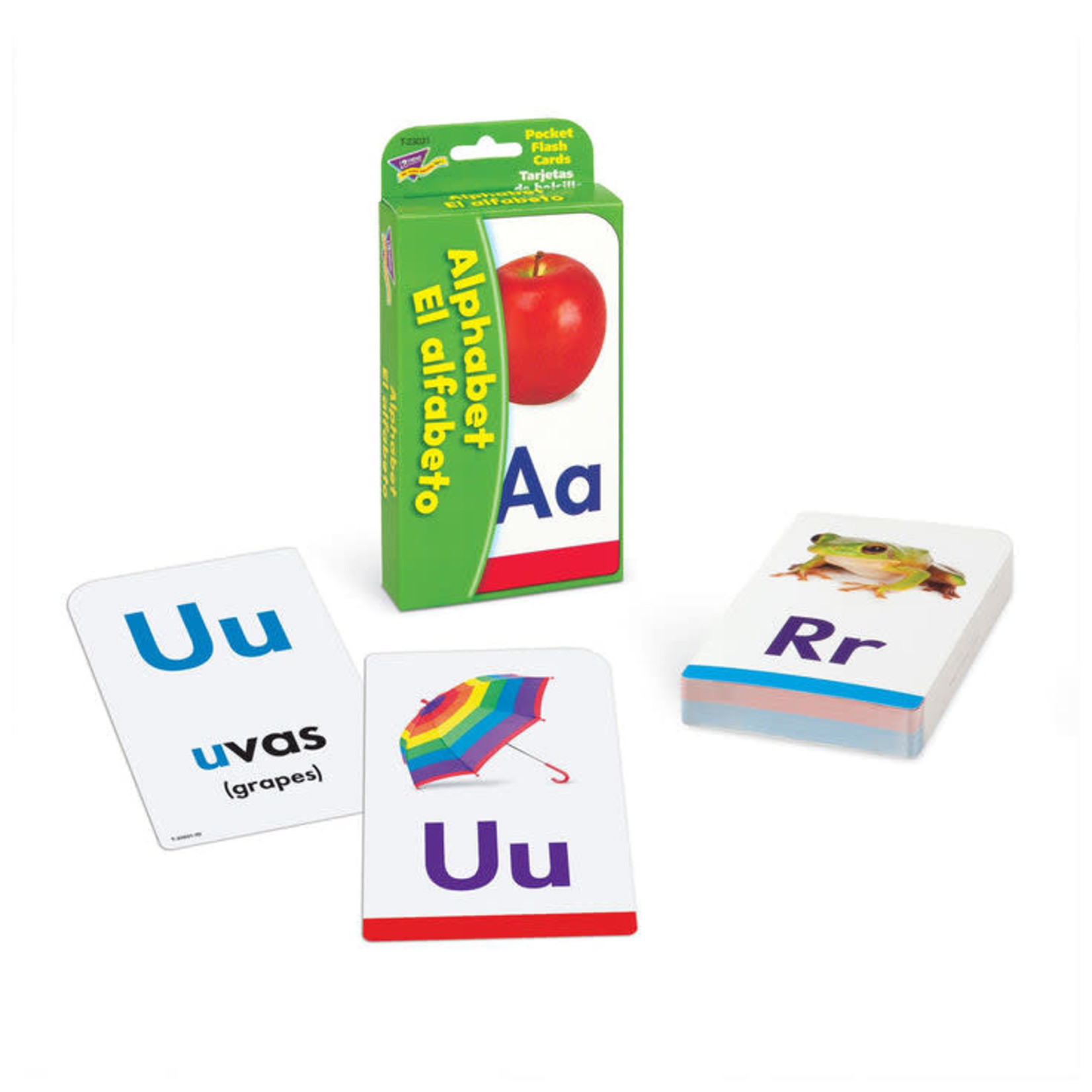 TREND ENTERPRISES INC Alphabet/El Alfabeto (English/Spanish) Pocket Flash Cards