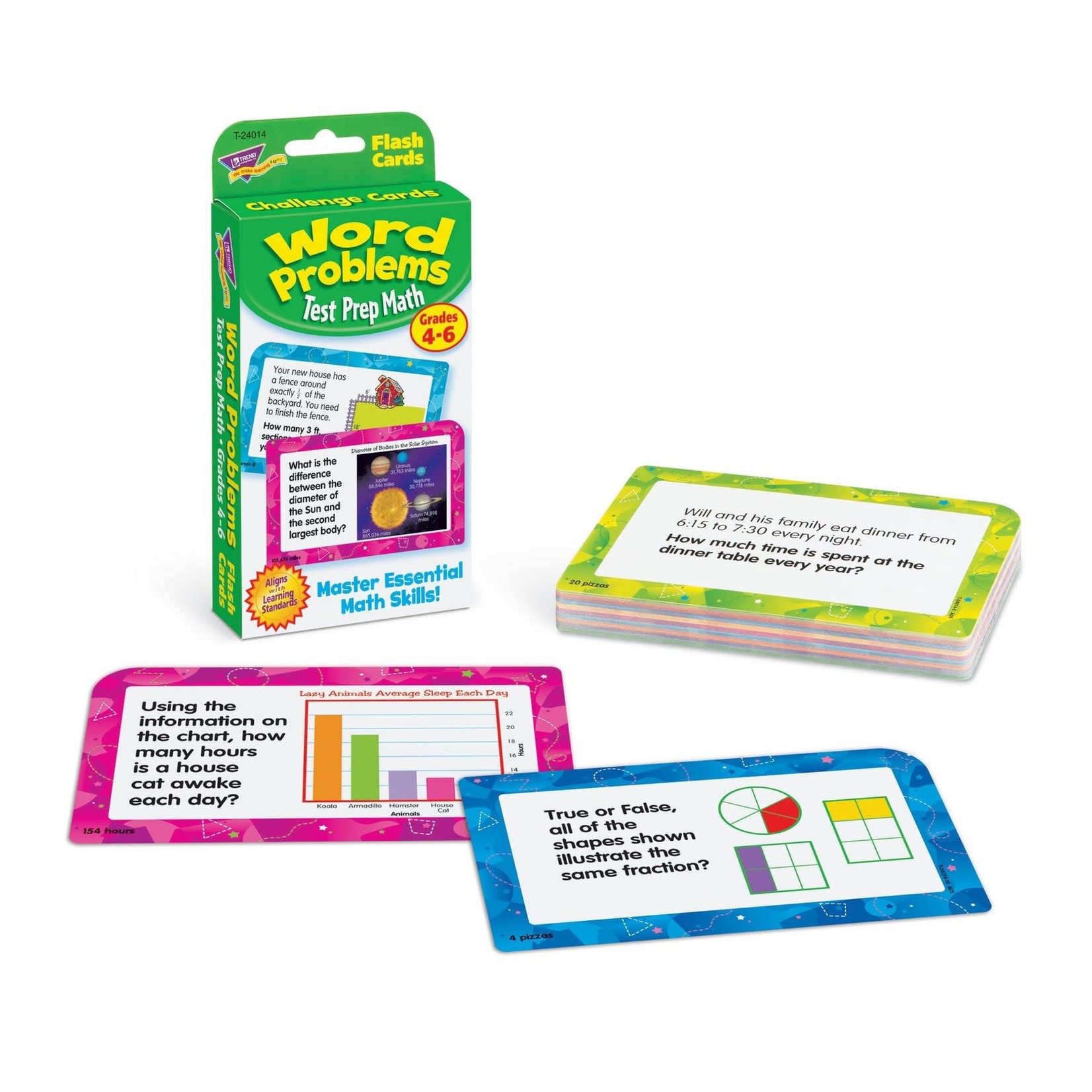 TREND ENTERPRISES INC Word Problems Test Prep Math, Grades 4-6 Challenge Cards®