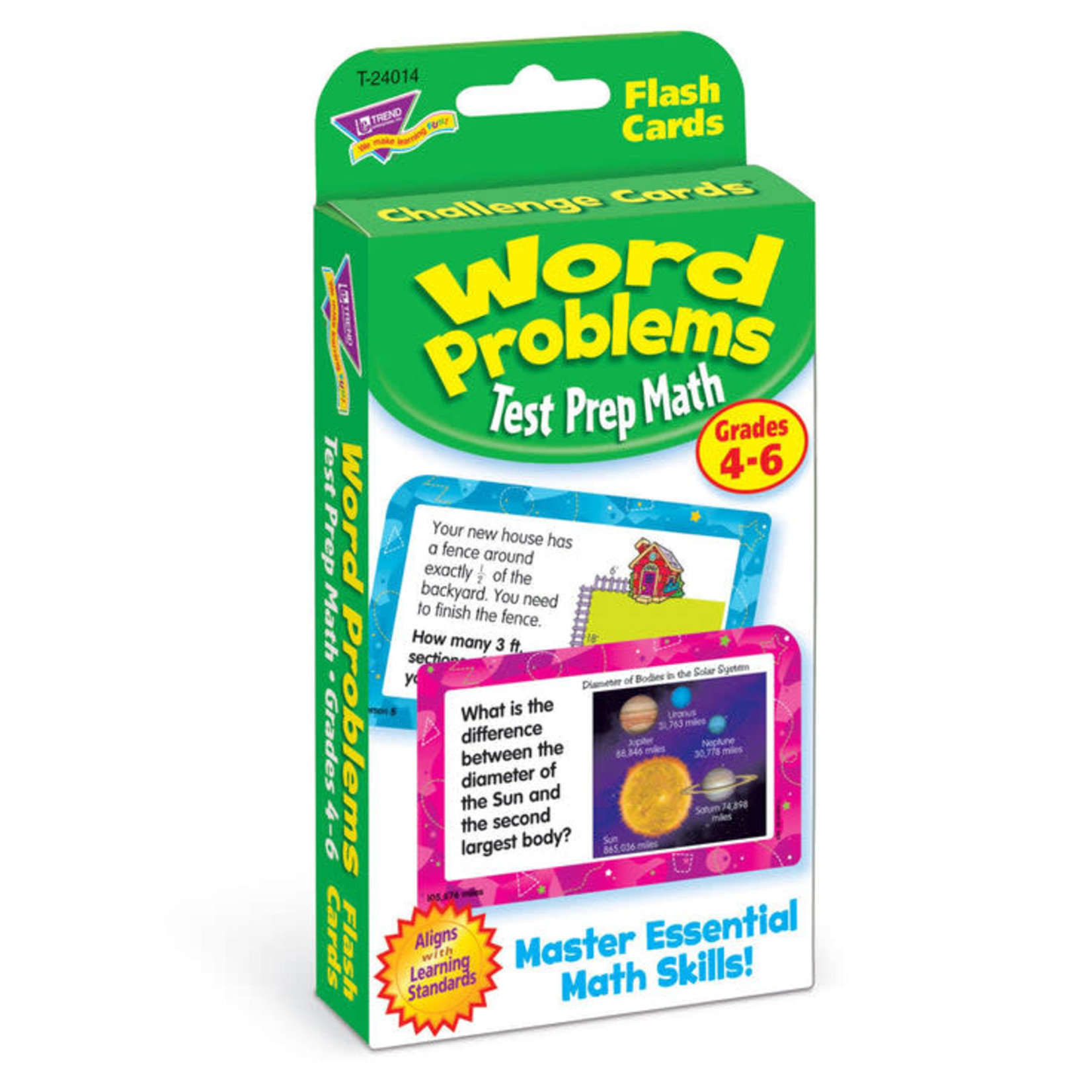 TREND ENTERPRISES INC Word Problems Test Prep Math, Grades 4-6 Challenge Cards®