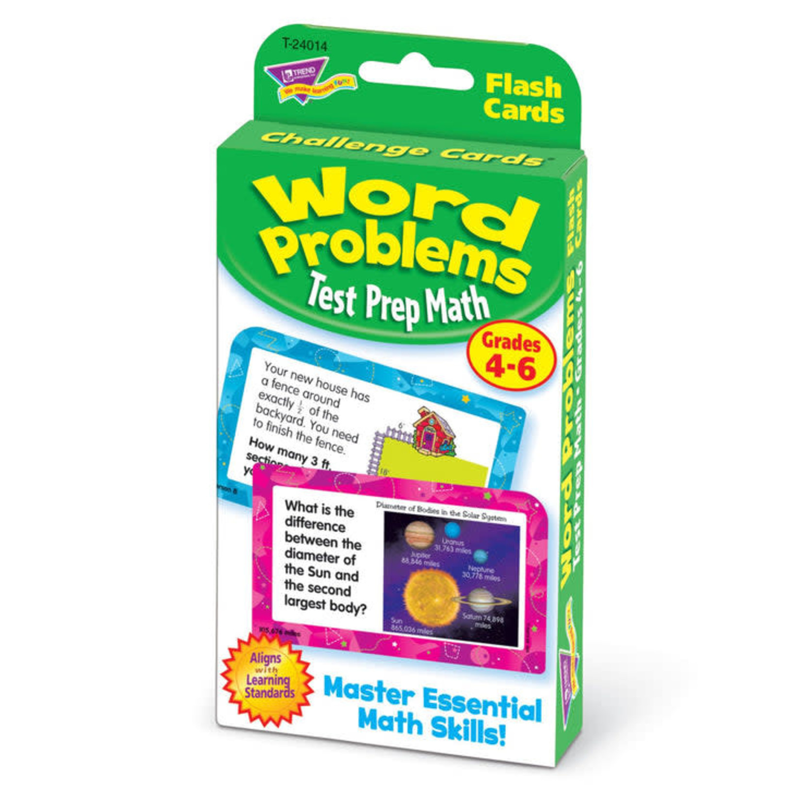 TREND ENTERPRISES INC Word Problems Test Prep Math, Grades 4-6 Challenge Cards®