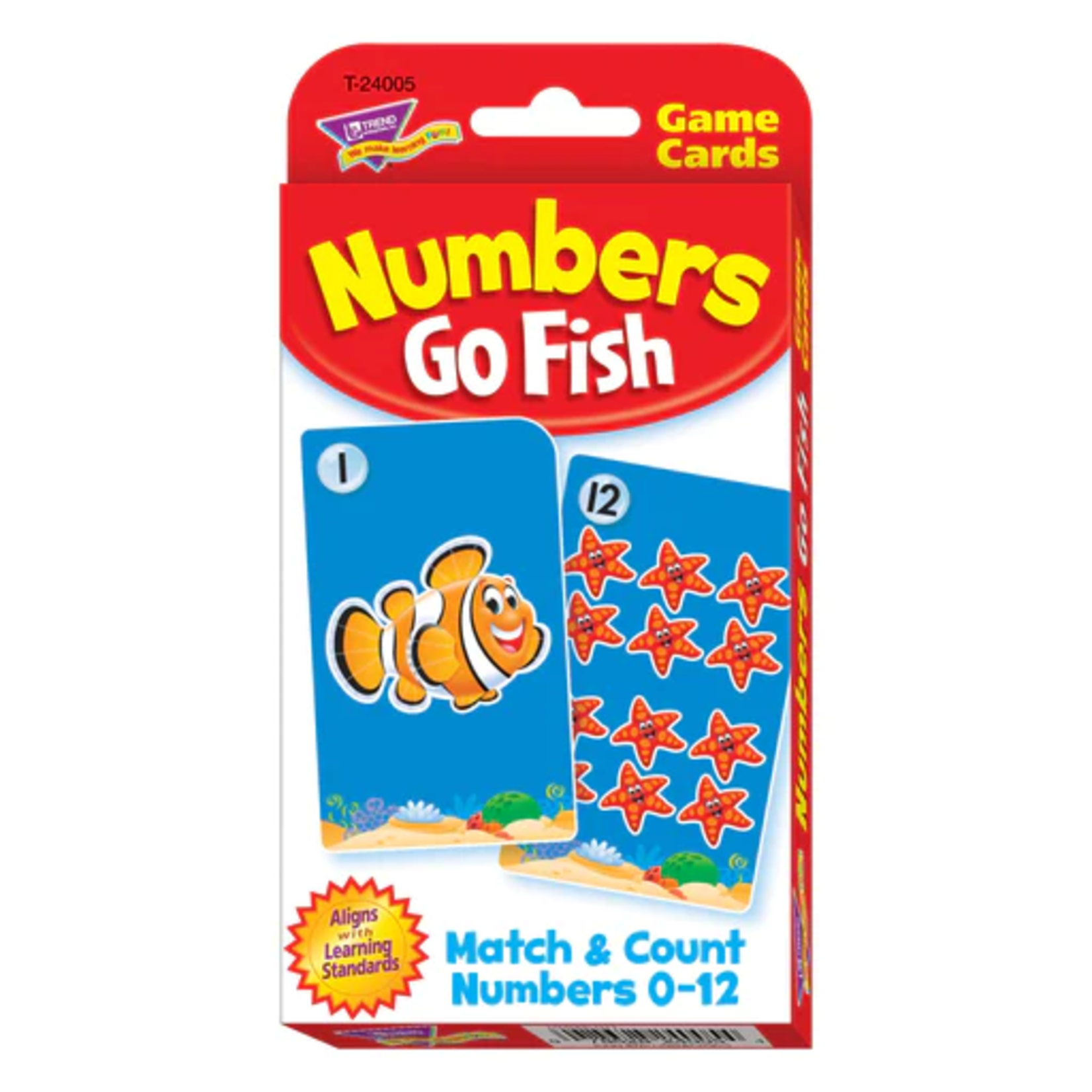 TREND ENTERPRISES INC Sea Buddies: Numbers Go Fish Challenge Cards®