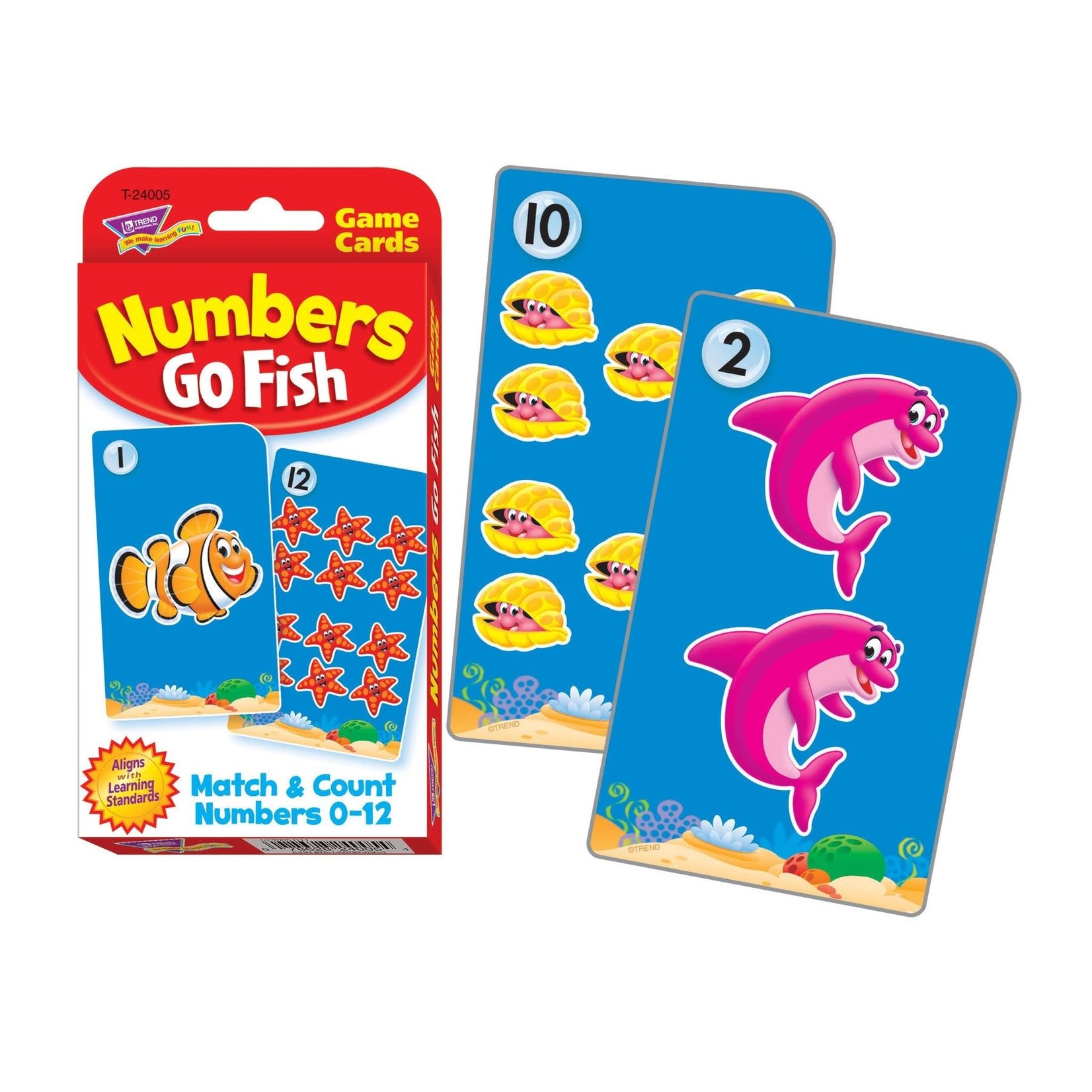 TREND ENTERPRISES INC Sea Buddies: Numbers Go Fish Challenge Cards®