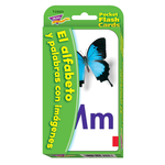 TREND ENTERPRISES INC El Alfabeto y Palabras con Imágenes (Spanish) Pocket Flash Cards