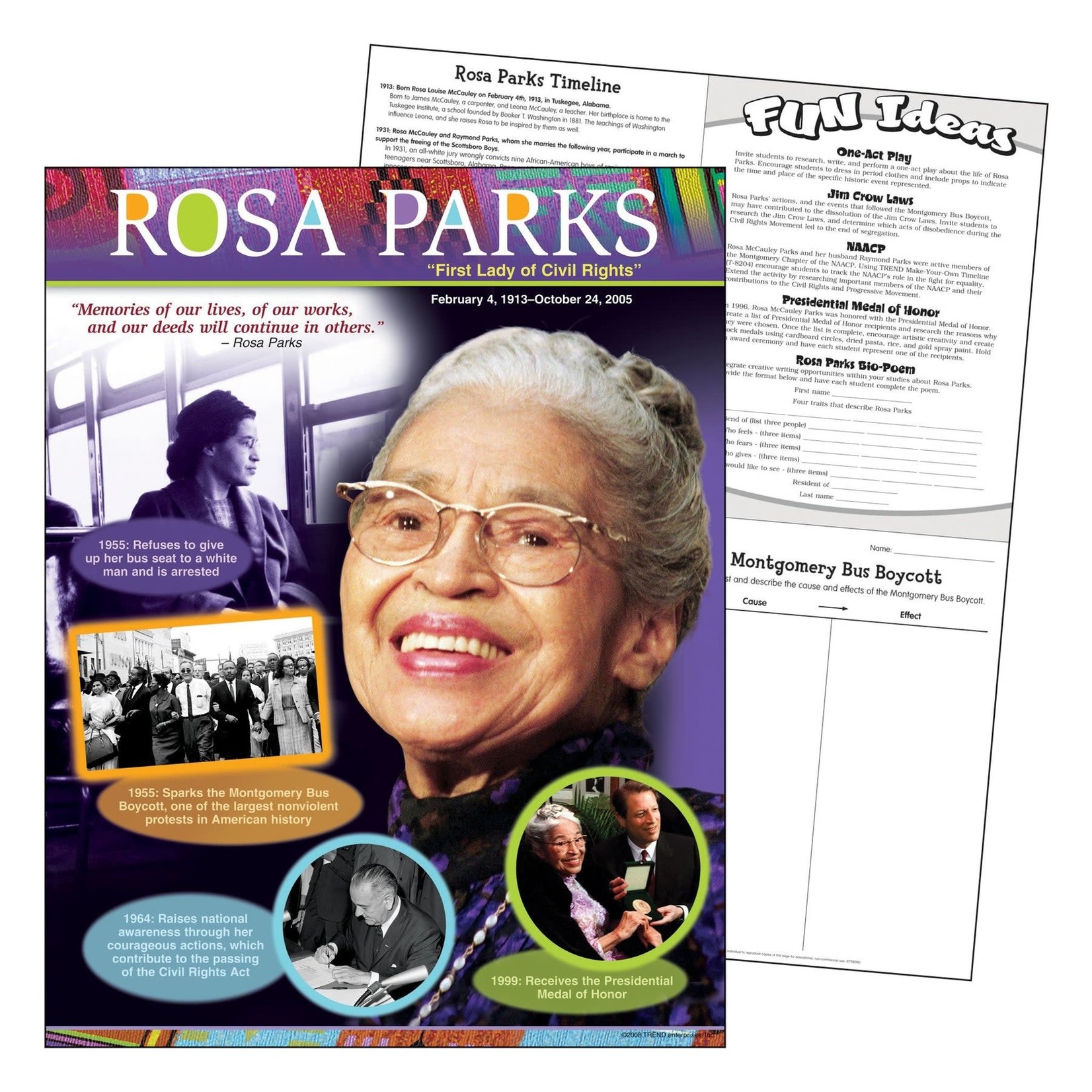 TREND ENTERPRISES INC Rosa Parks Learning Chart