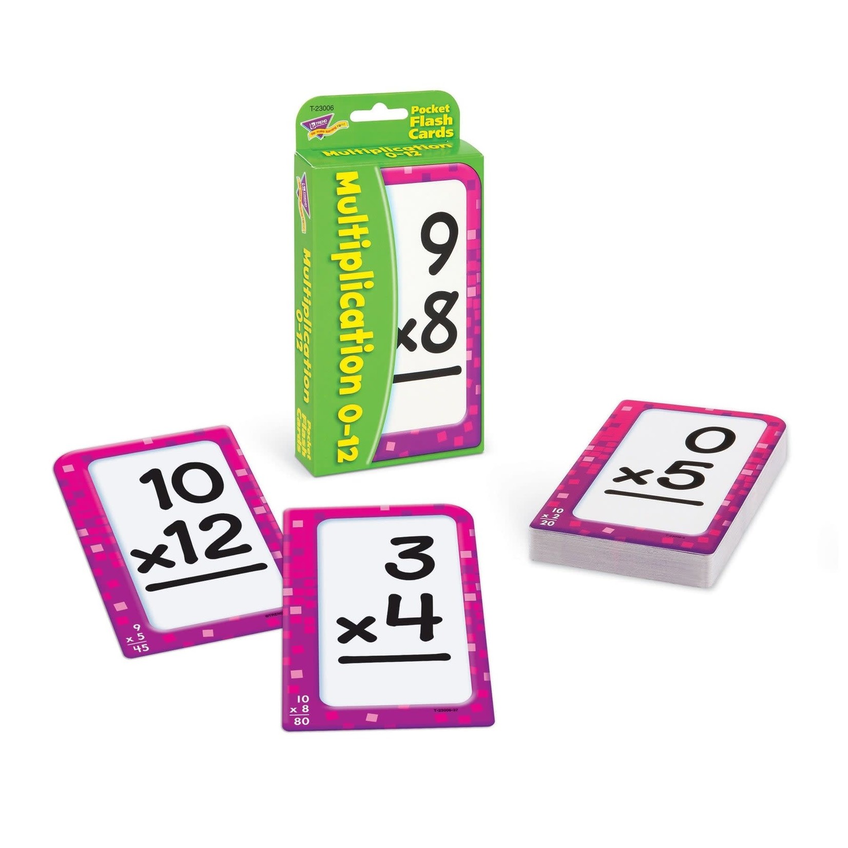 TREND ENTERPRISES INC Multiplication 0-12 Pocket Flash Cards