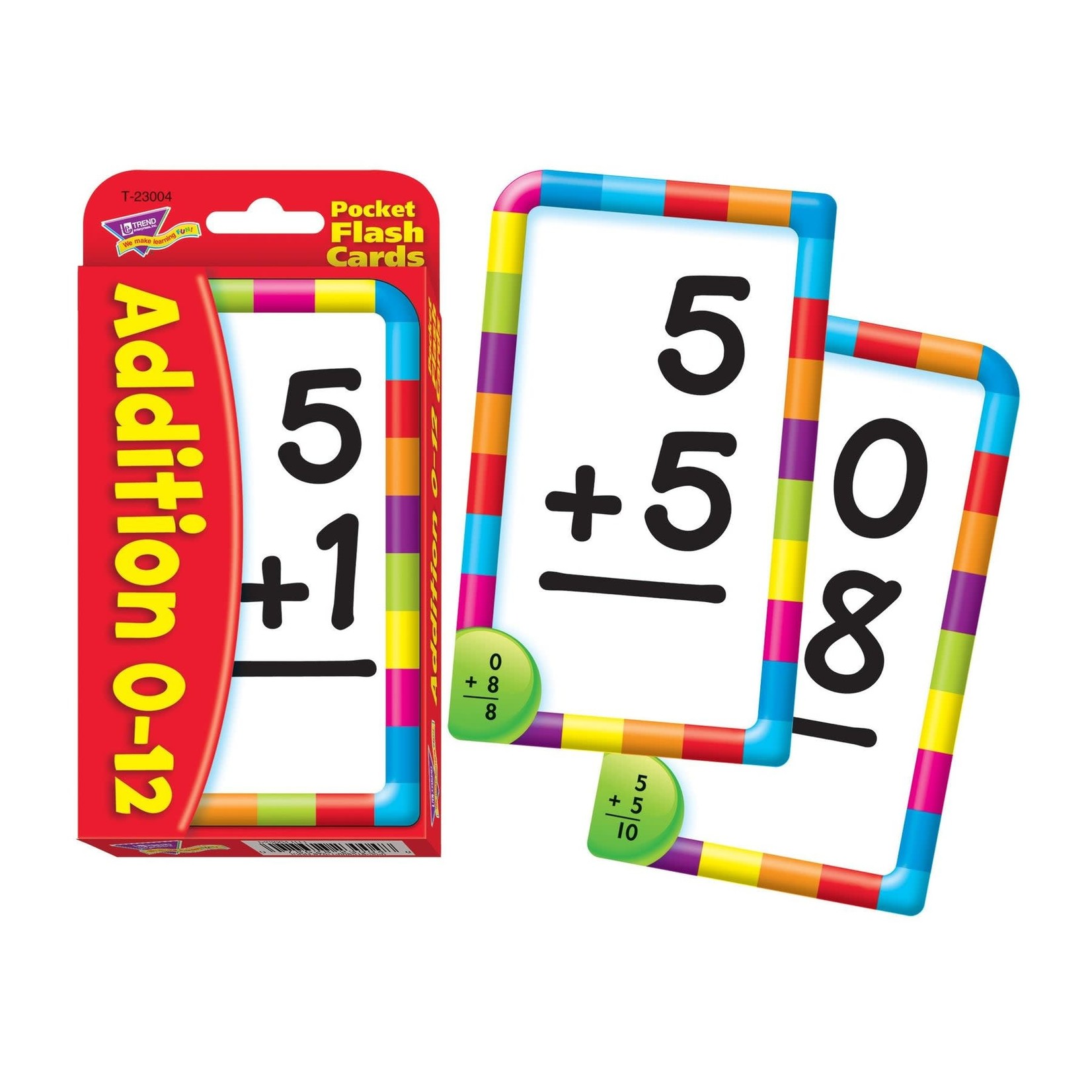 TREND ENTERPRISES INC Addition 0-12 Pocket Flash Cards