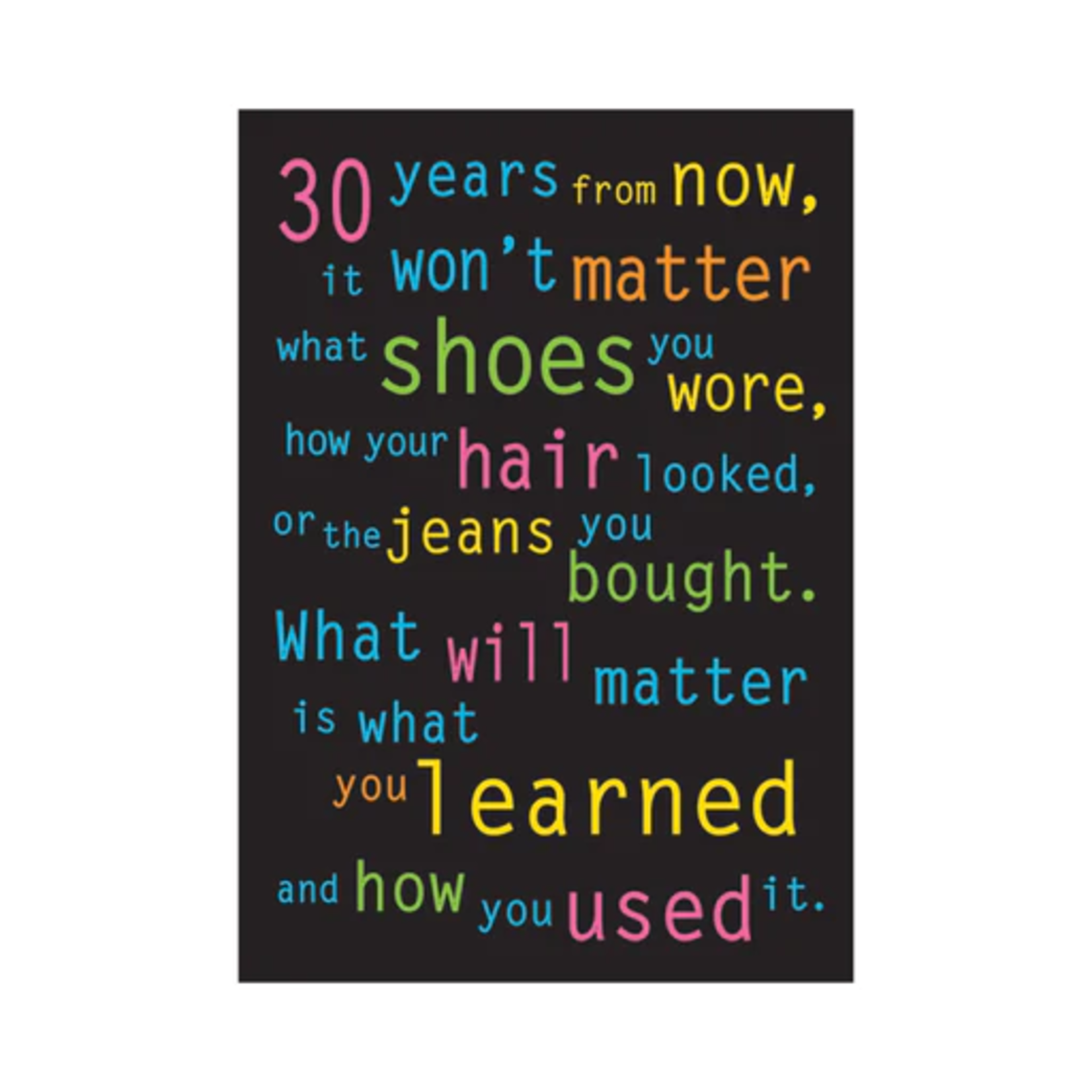TREND ENTERPRISES INC 30 years from now... ARGUS® Poster