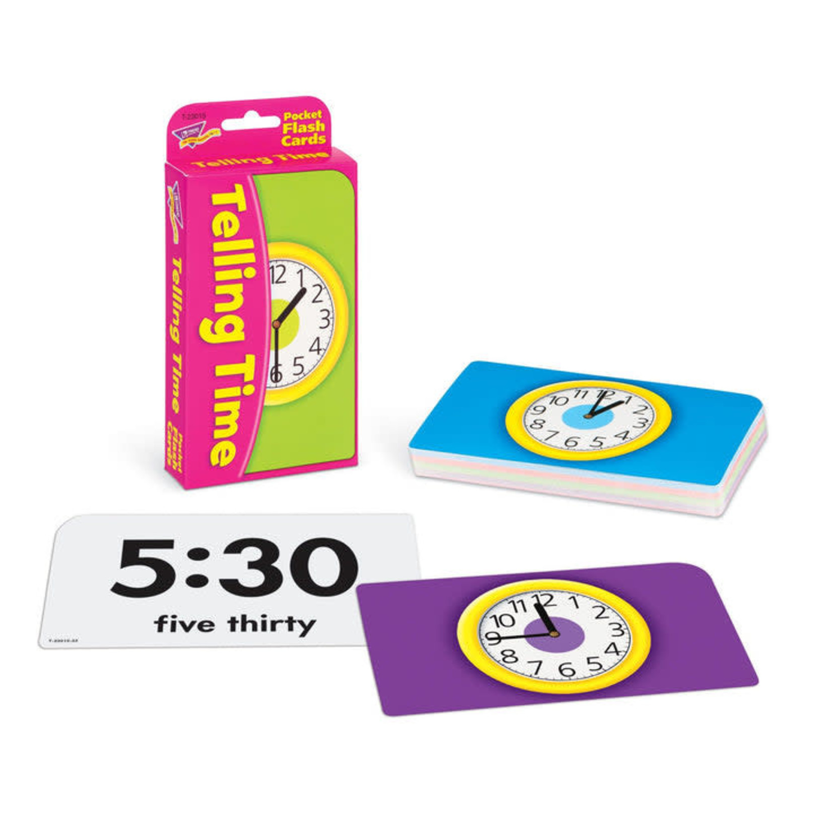 TREND ENTERPRISES INC Telling Time Pocket Flash Cards