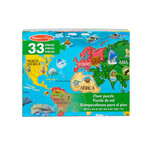 World Map Floor Puzzle - 33 Pieces